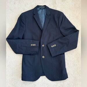 NWOT H&M Slim Fit Men’s Navy Blue Linen Sports Jacket 34R